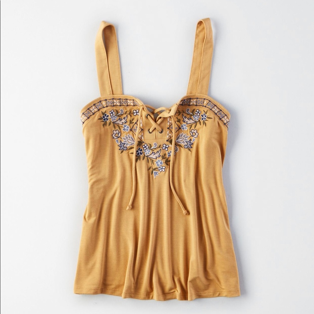 SOLD❗️NWT AEO Lace Up Tank Top